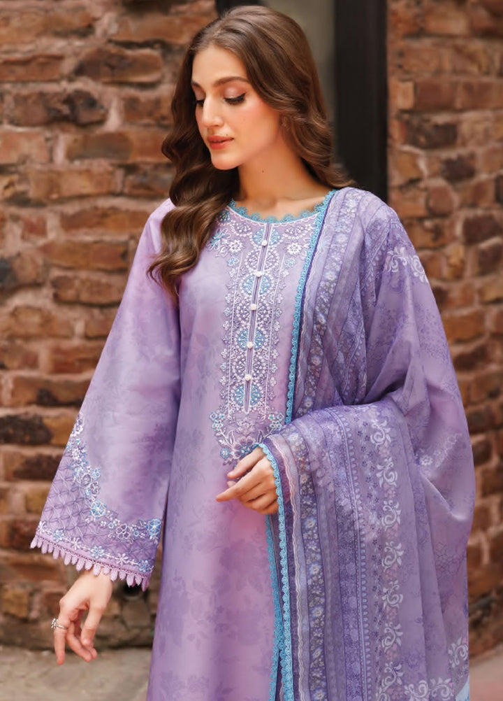 Seraya by Farasha Embroidered Lawn Suits Unstitched 3 Piece FSH25SL D-03 Floren - Summer Collection