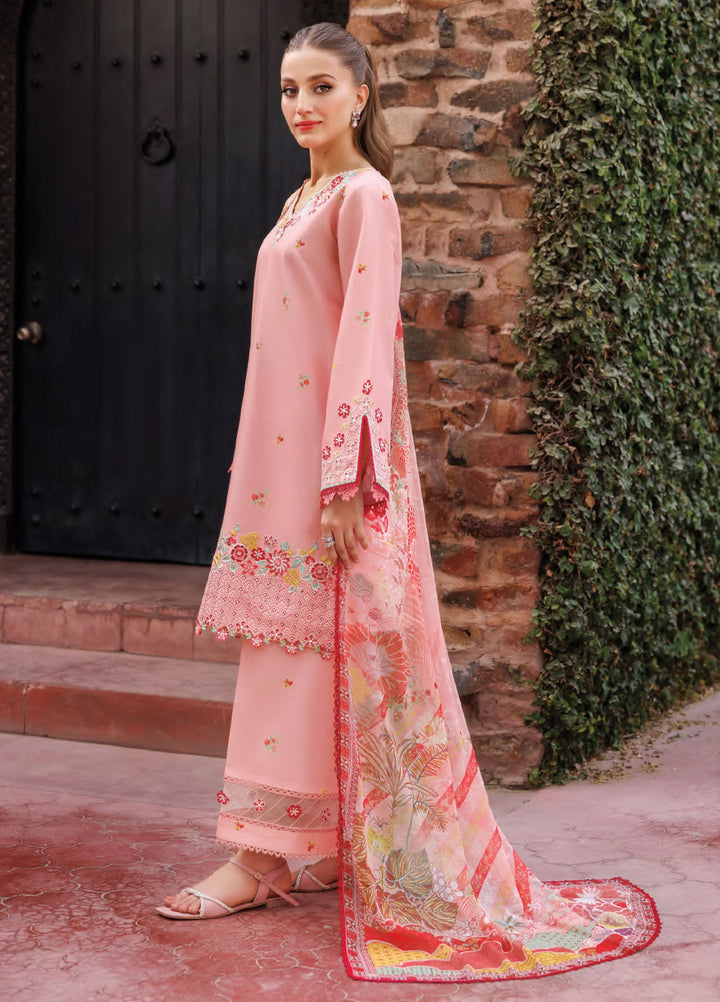 Seraya by Farasha Embroidered Lawn Suits Unstitched 3 Piece FSH25SL D-05 Daisybel - Summer Collection