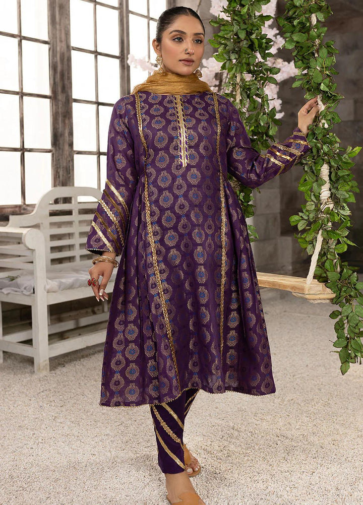Madame Pret Embroidered Jacquard 3 Piece Suit 2611