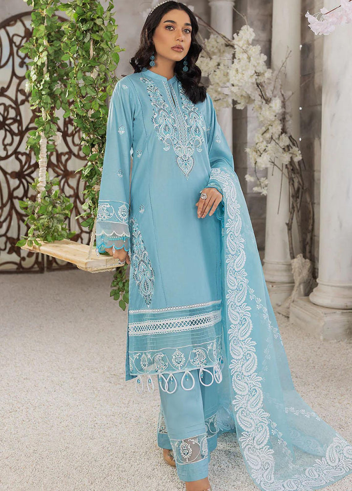 Madame Pret Embroidered Cotton 3 Piece Suit 2618