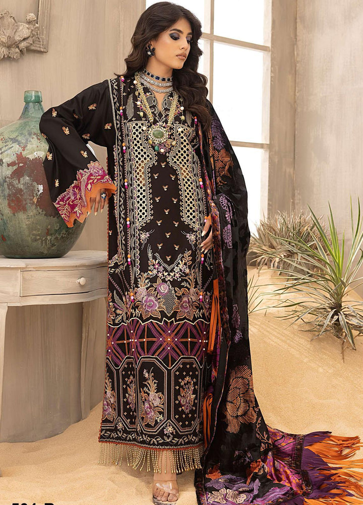Serene By Bin Ilyas Embroidered  Suits Unstitched 3 Piece BI23S 501-B - Winter Collection
