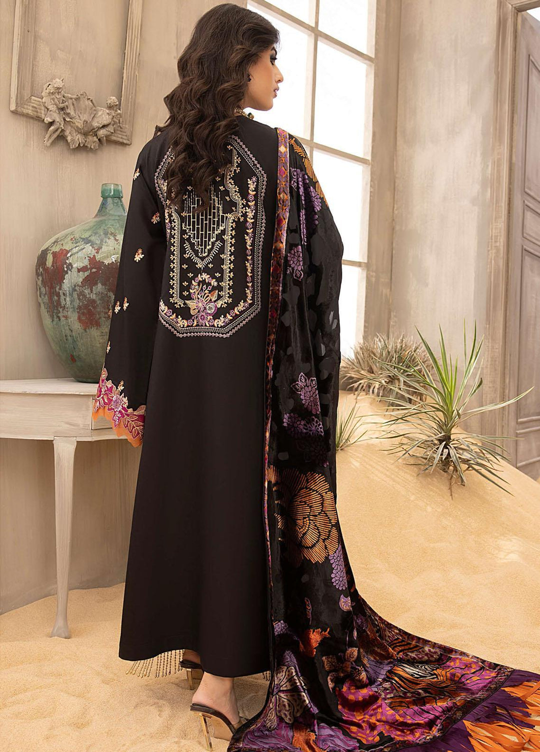 Serene By Bin Ilyas Embroidered  Suits Unstitched 3 Piece BI23S 501-B - Winter Collection