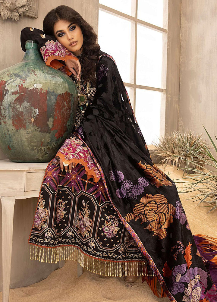 Serene By Bin Ilyas Embroidered  Suits Unstitched 3 Piece BI23S 501-B - Winter Collection