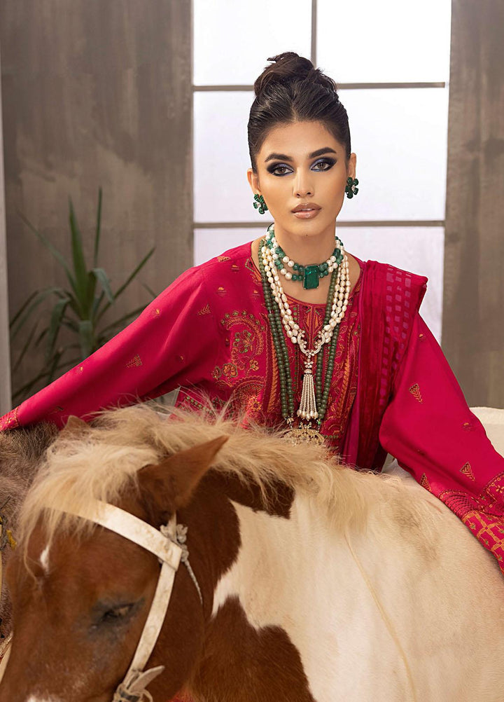 Serene By Bin Ilyas Embroidered  Suits Unstitched 3 Piece BI23S 502-A - Winter Collection