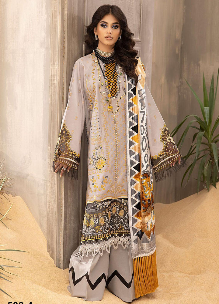 Serene By Bin Ilyas Embroidered  Suits Unstitched 3 Piece BI23S 503-A - Winter Collection