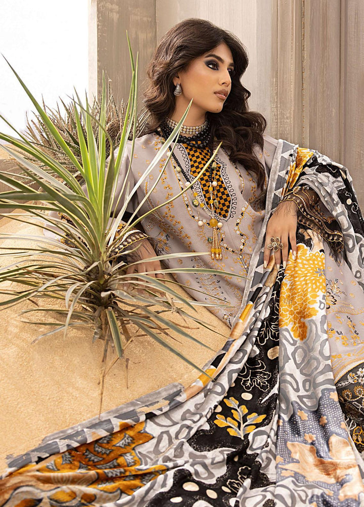 Serene By Bin Ilyas Embroidered  Suits Unstitched 3 Piece BI23S 503-A - Winter Collection
