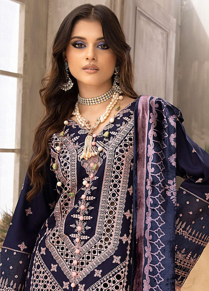 Serene By Bin Ilyas Embroidered  Suits Unstitched 3 Piece BI23S 504-A - Winter Collection
