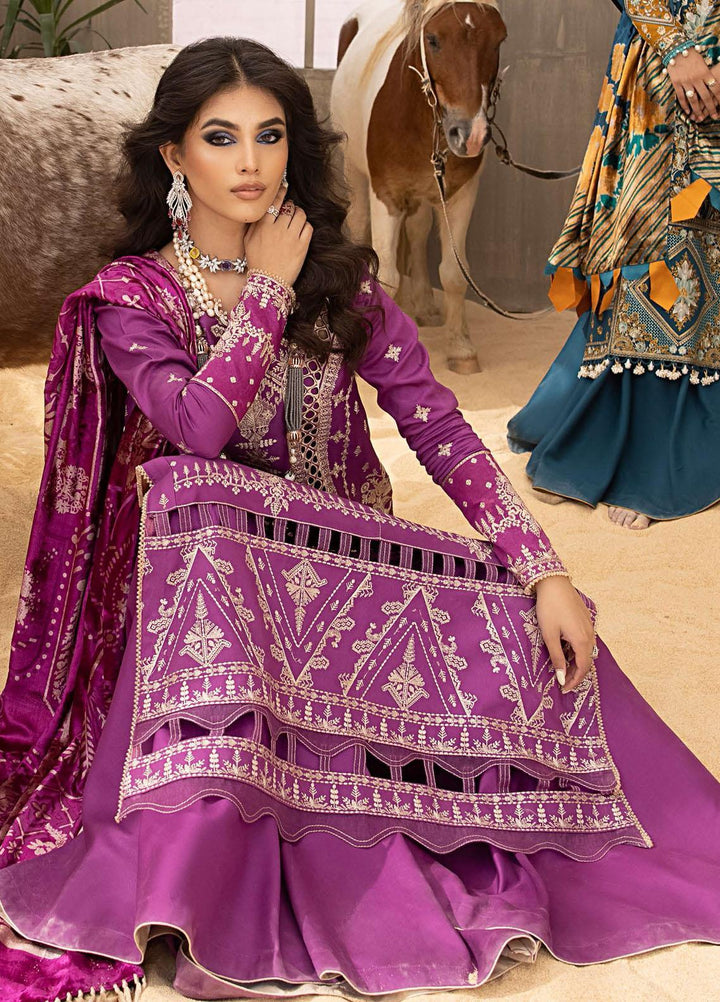 Serene By Bin Ilyas Embroidered  Suits Unstitched 3 Piece BI23S 504-B - Winter Collection