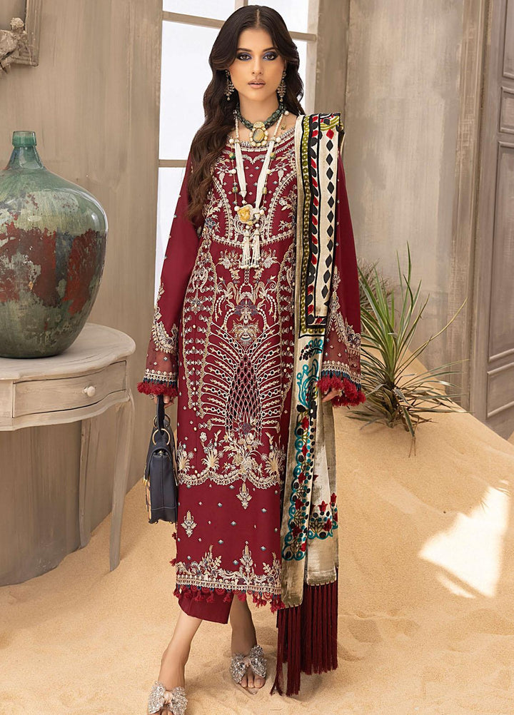 Serene By Bin Ilyas Embroidered  Suits Unstitched 3 Piece BI23S 505-A - Winter Collection