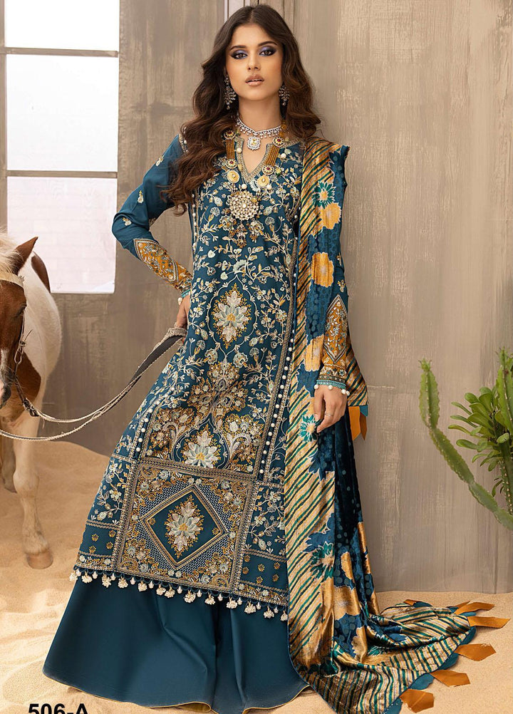 Serene By Bin Ilyas Embroidered  Suits Unstitched 3 Piece BI23S 506-A - Winter Collection