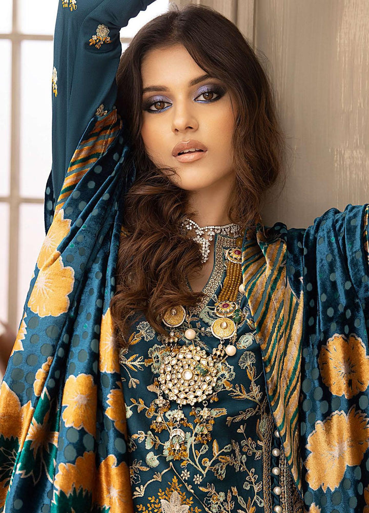 Serene By Bin Ilyas Embroidered  Suits Unstitched 3 Piece BI23S 506-A - Winter Collection