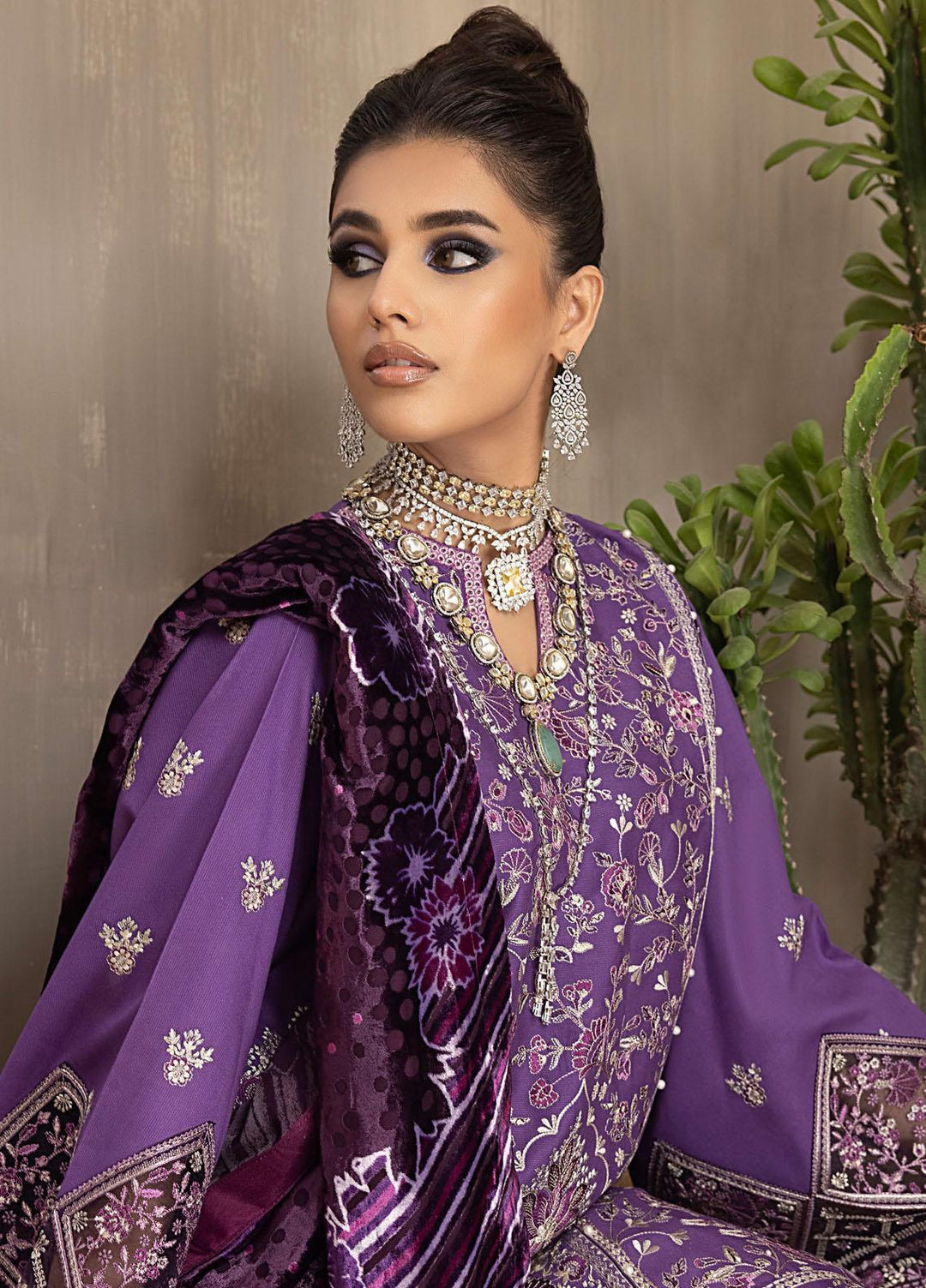 Serene By Bin Ilyas Embroidered  Suits Unstitched 3 Piece BI23S 506-B - Winter Collection