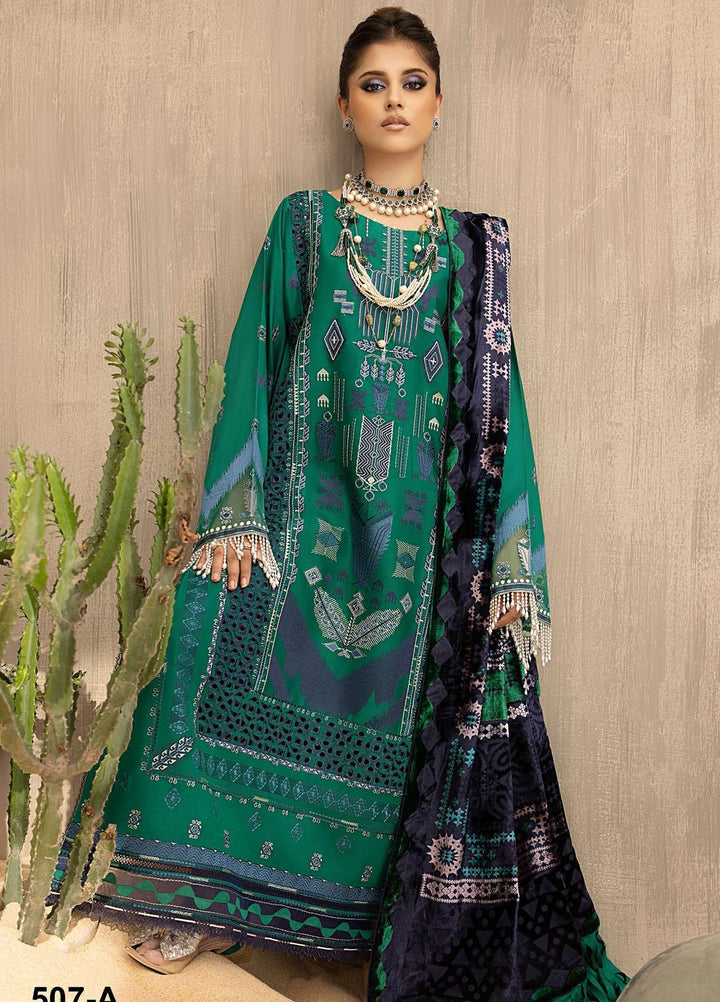 Serene By Bin Ilyas Embroidered  Suits Unstitched 3 Piece BI23S 507-A - Winter Collection
