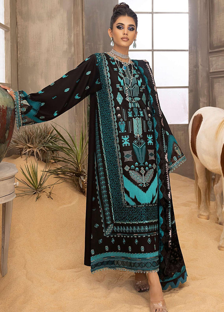 Serene By Bin Ilyas Embroidered  Suits Unstitched 3 Piece BI23S 507-B - Winter Collection