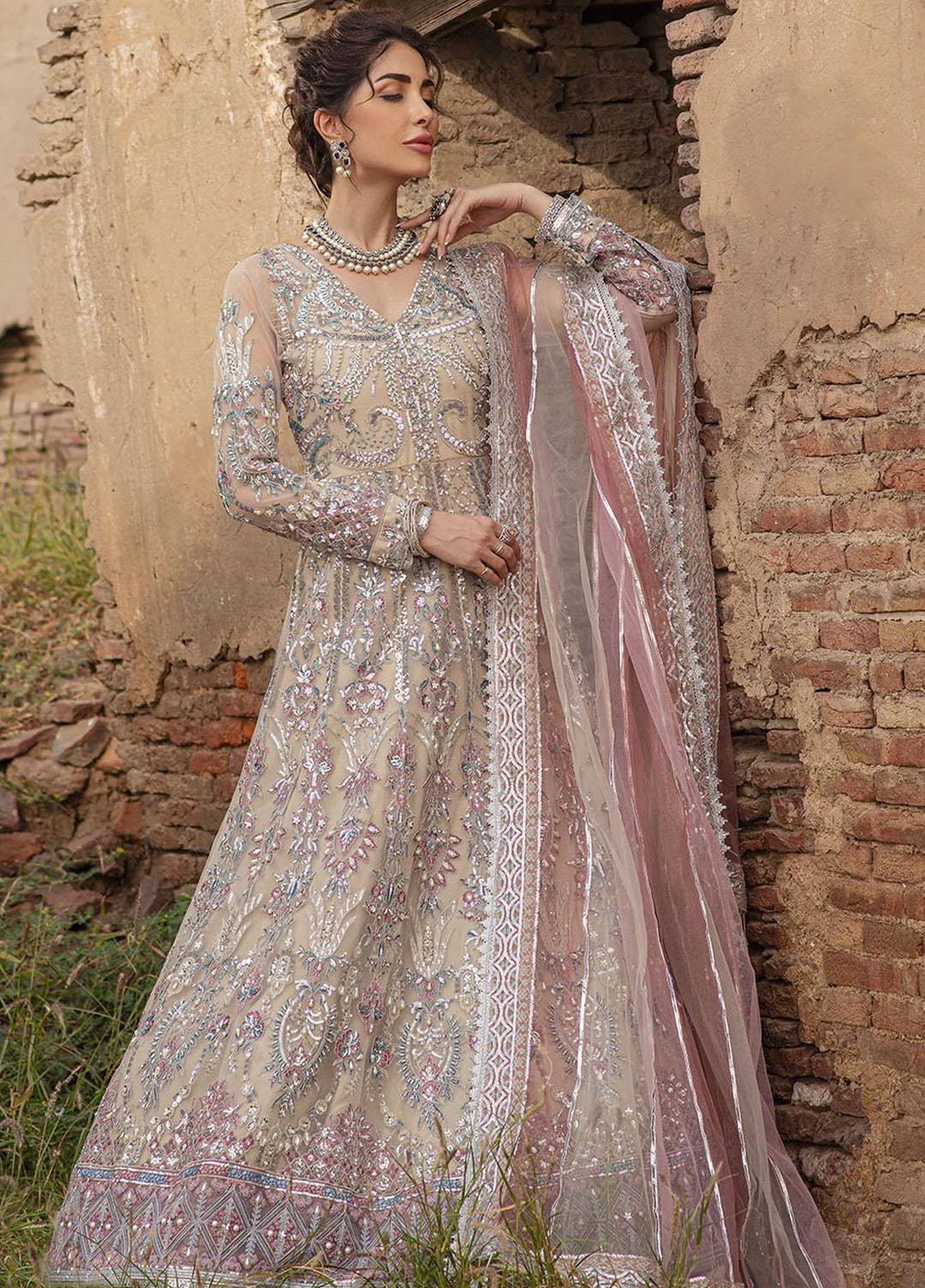Serene By Mehak Yaqoob Embroidered Net Suits Unstitched 4 Piece MY23SW Cleo - Wedding Collection