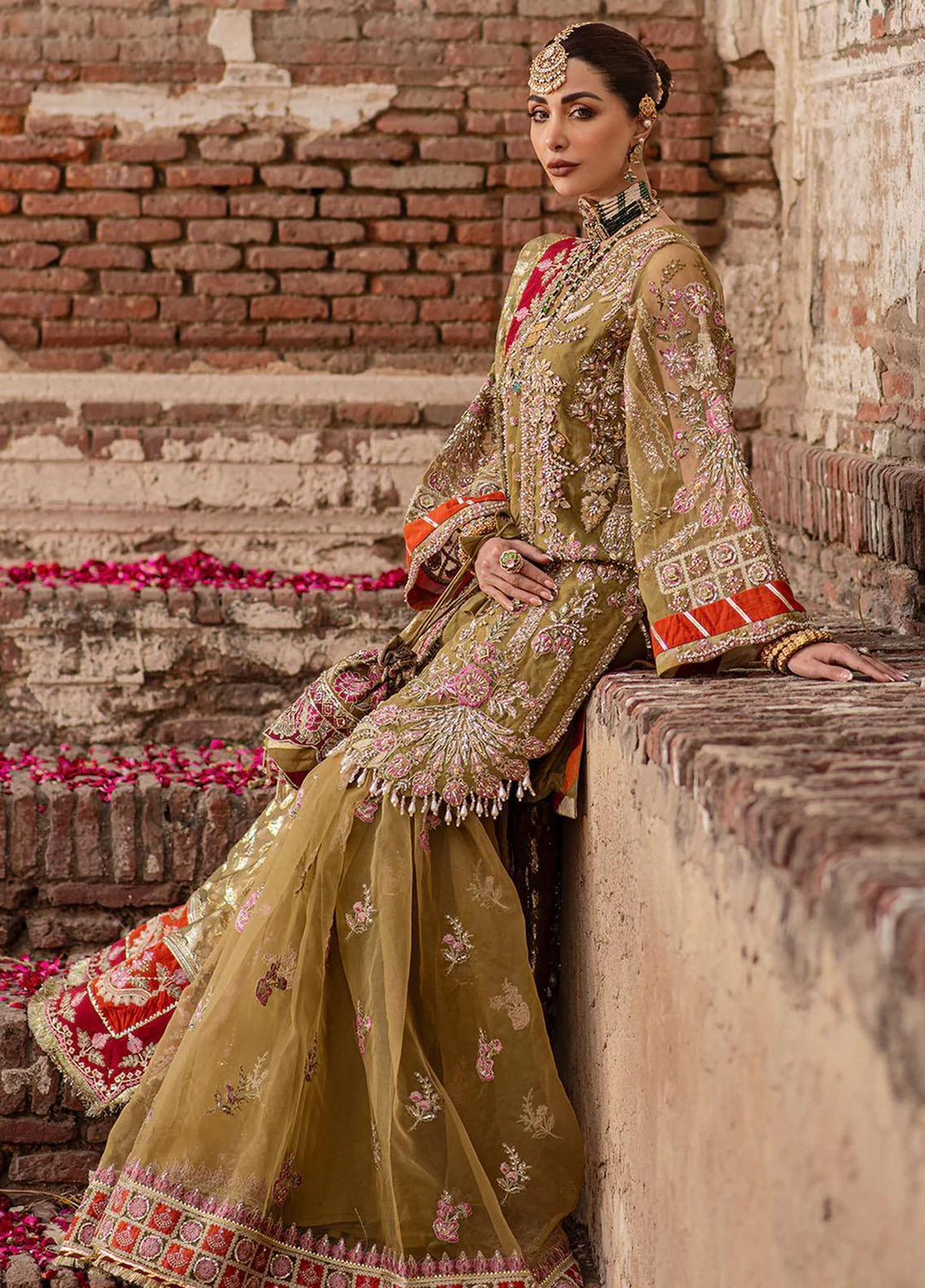 Serene By Mehak Yaqoob Embroidered Organza Suits Unstitched 4 Piece MY23SW Hazel - Wedding Collection