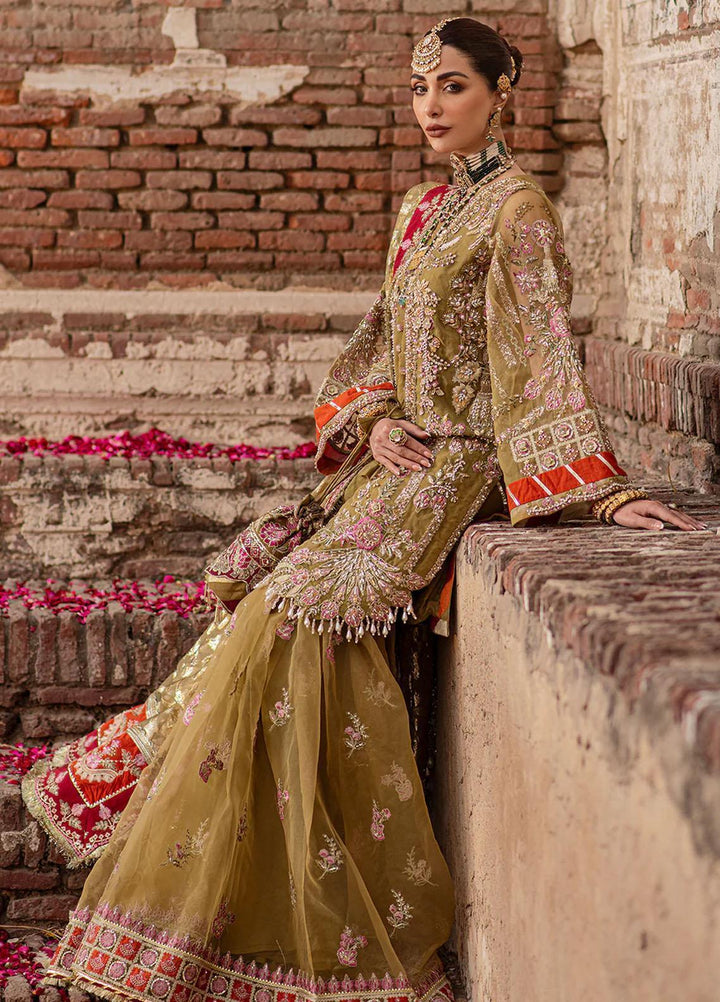 Serene By Mehak Yaqoob Embroidered Organza Suits Unstitched 4 Piece MY23SW Hazel - Wedding Collection