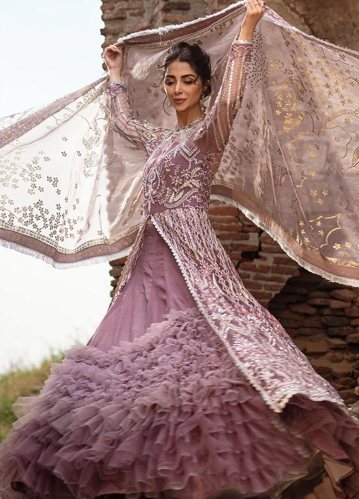 Mehak Yaqoob Pret Embroidered Net 4 Piece Suit Rosa