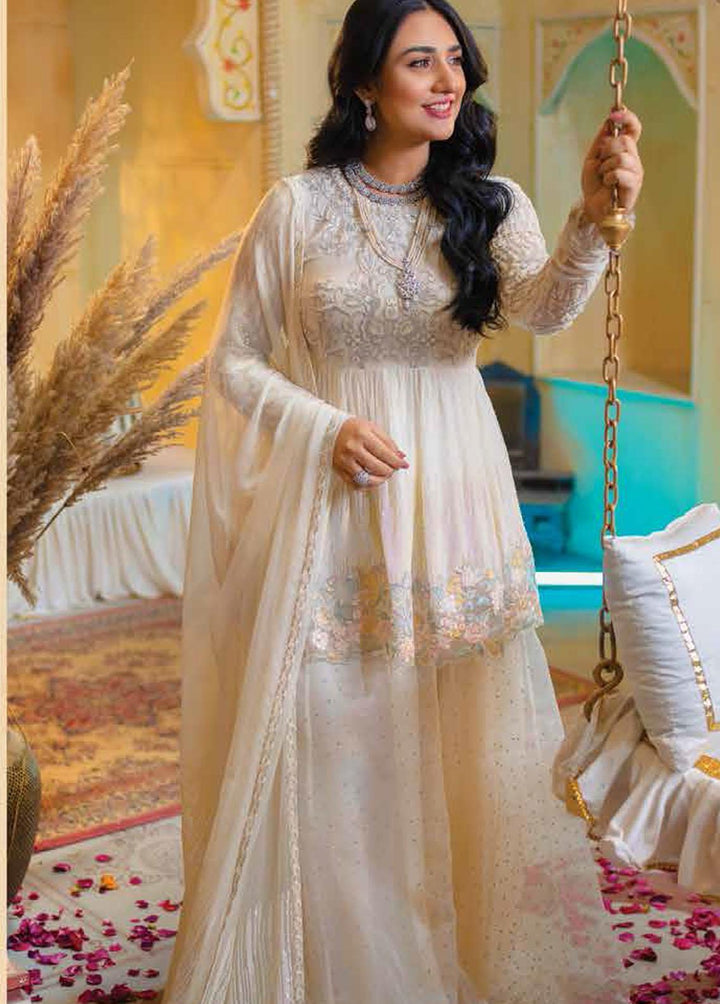 Serene Premium Embroidered Chiffon Suits Unstitched 3 Piece S-1044 Swan Dale - Luxury Collection