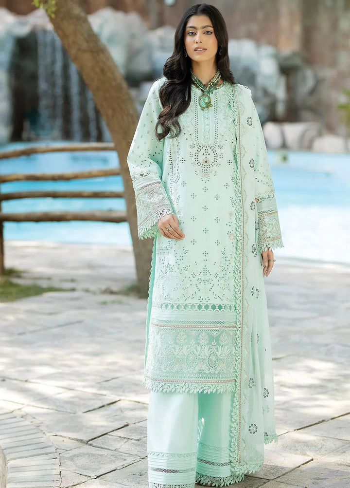 Serene Premium Embroidered Lawn Suit Unstitched 3 Piece SL-65 Aarzoo - Summer Collection