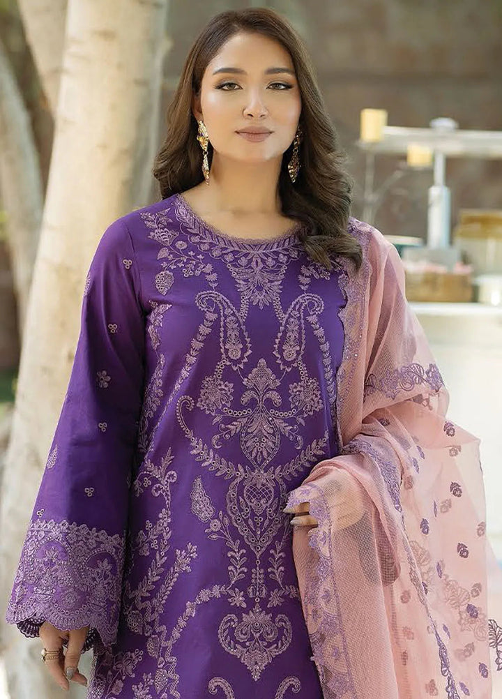 Serene Premium Embroidered Lawn Suit Unstitched 3 Piece SL-68 Gulzaar - Summer Collection
