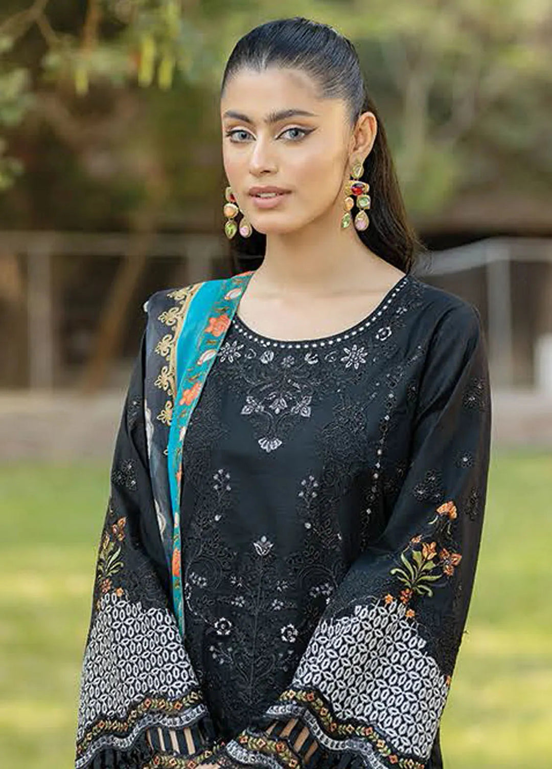 Serene Premium Embroidered Lawn Suit Unstitched 3 Piece SL-72 Jaanan - Summer Collection