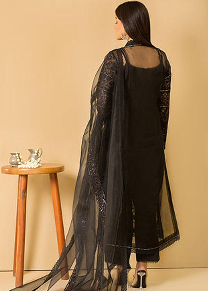 Serene Premium Pret Embroidered Organza 3 Piece SP22P SP-43A White Paisley