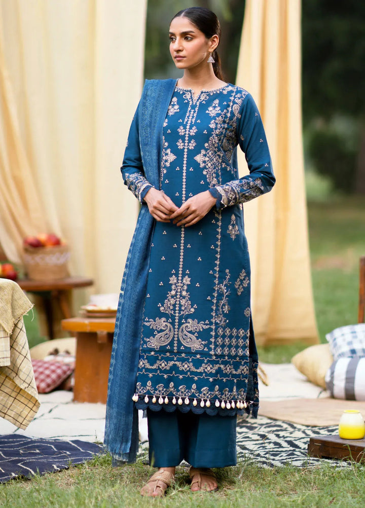 Serenity by Florent Embroidered Khaddar Suit Unstitched 3 Piece FL-05 A - Winter Collection
