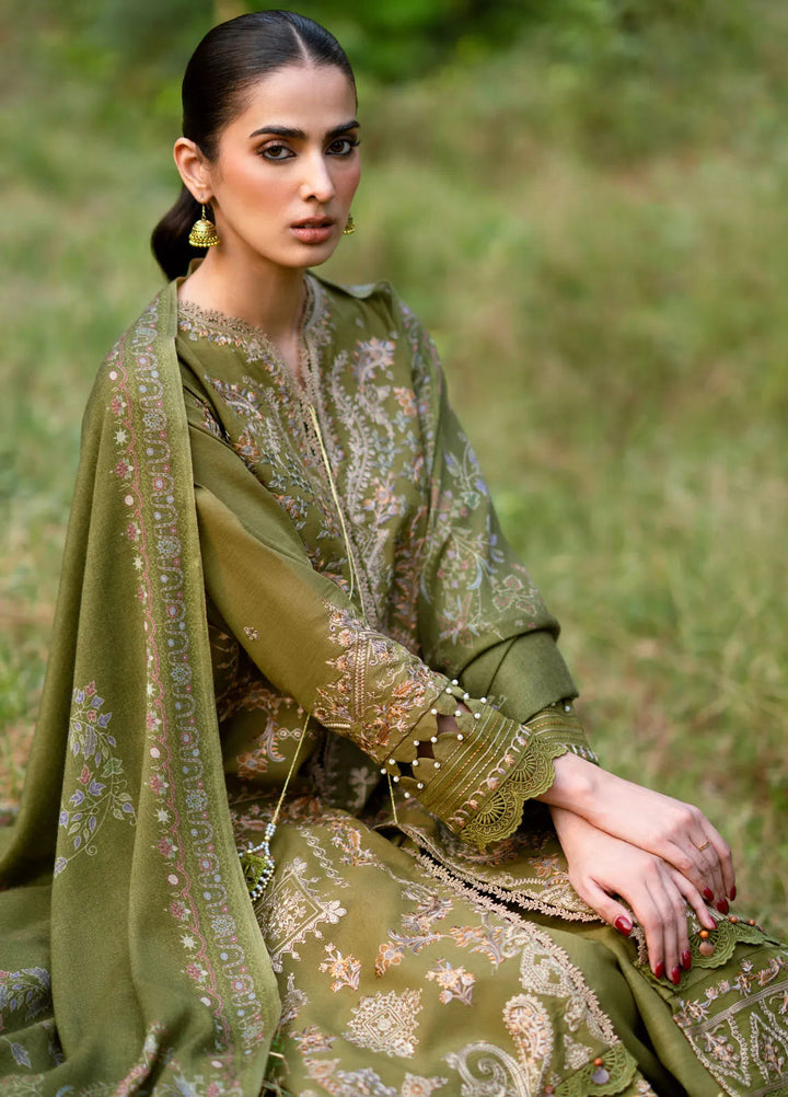 Serenity by Florent Embroidered Khaddar Suit Unstitched 3 Piece FL-06 A - Winter Collection