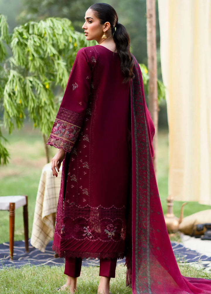 Serenity by Florent Embroidered Khaddar Suit Unstitched 3 Piece FL-07 A - Winter Collection