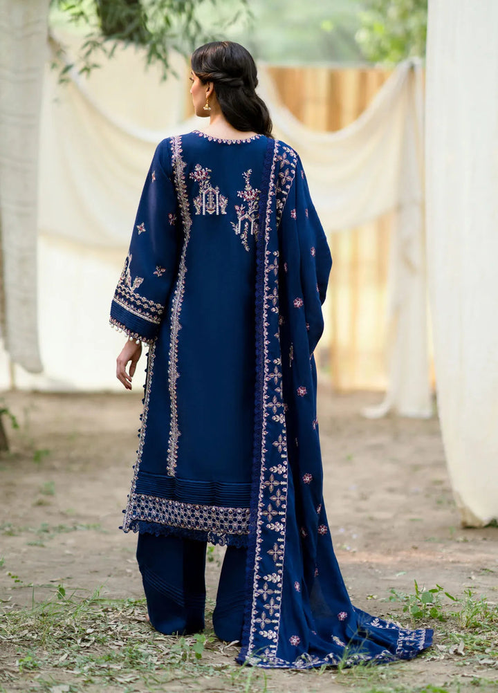 Serenity by Florent Embroidered Leather Peach Suit Unstitched 3 Piece FL-03 B - Winter Collection