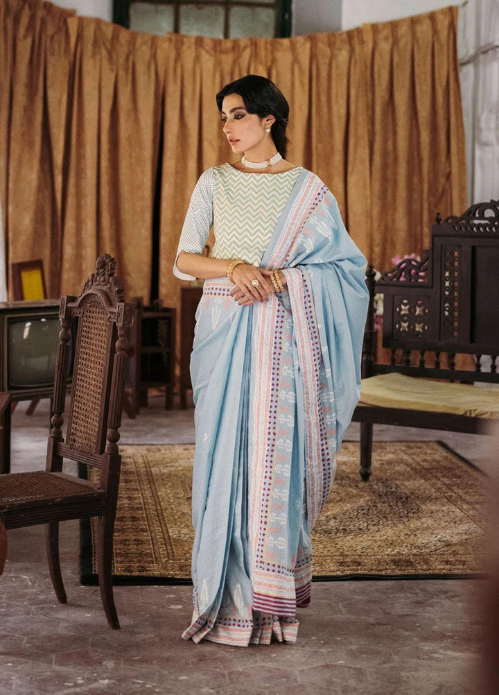 Seroli Luxury Pret  Lawn Saree NUR BAI