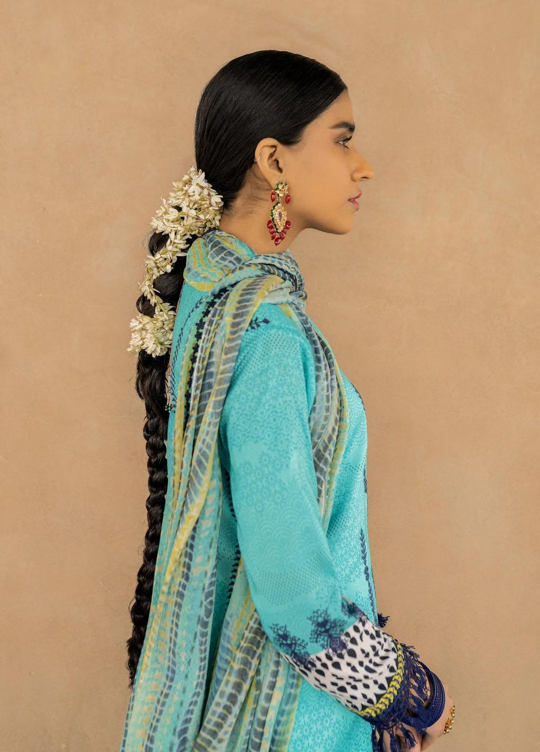 Seroli Embroidered Lawn Suits Unstitched 3 Piece SRL21S 006 Firoza - Spring / Summer Collection