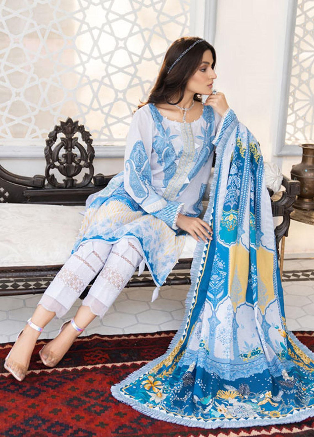 Shaad by Noorangi Embroidered Lawn Suits Unstitched 3 Piece NR22SD Argwaani - Summer Collection