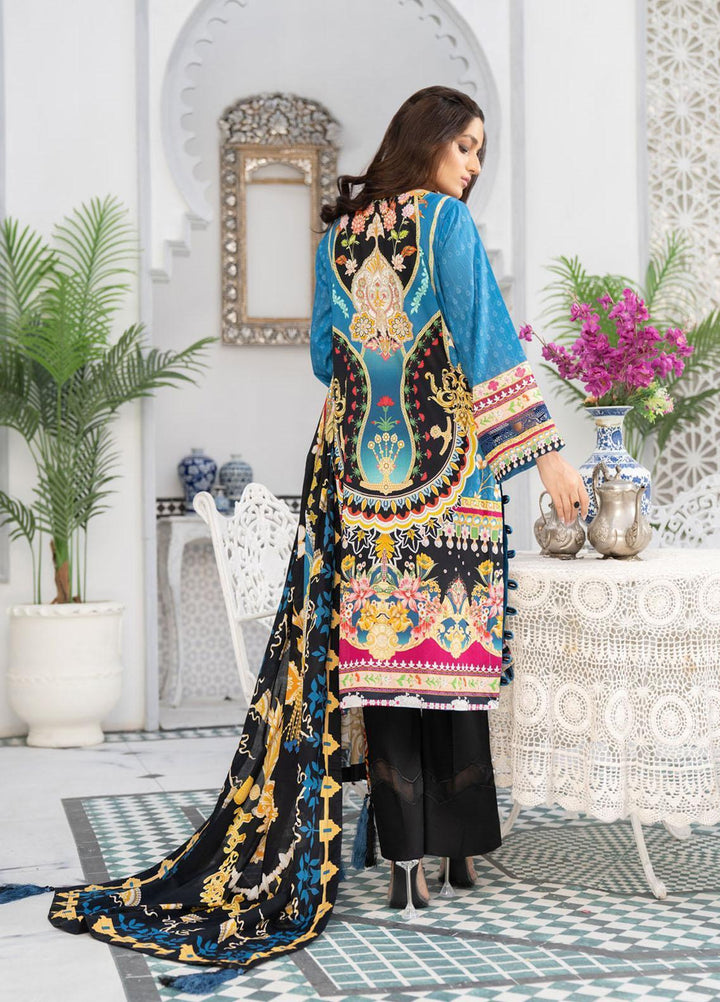 Shaad by Noorangi Embroidered Lawn Suits Unstitched 3 Piece NR22SD AMBER - Summer Collection