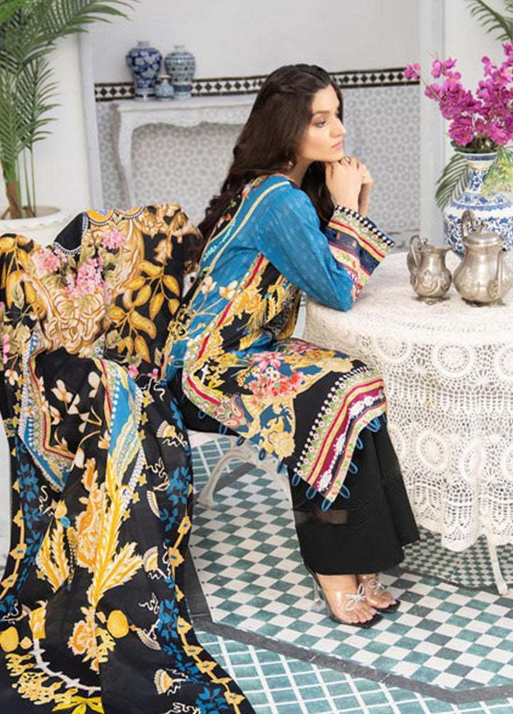 Shaad by Noorangi Embroidered Lawn Suits Unstitched 3 Piece NR22SD AMBER - Summer Collection