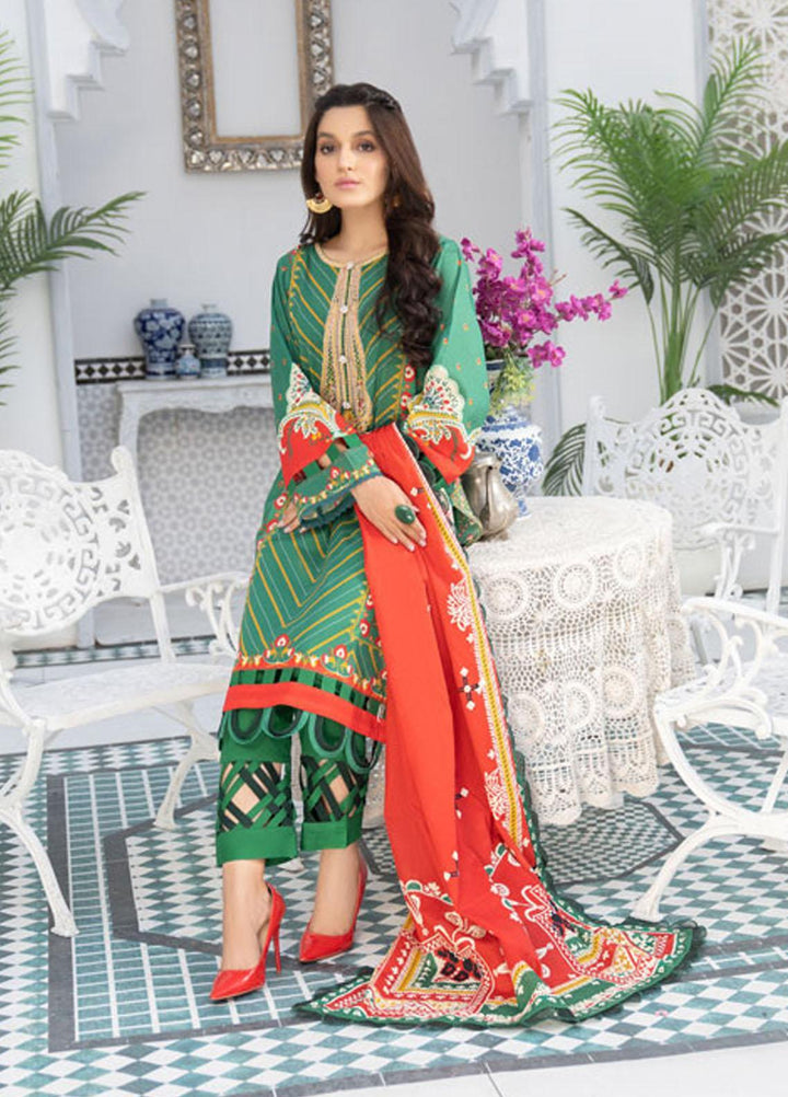 Shaad by Noorangi Embroidered Lawn Suits Unstitched 3 Piece NR22SD AKHRAAZ - Summer Collection