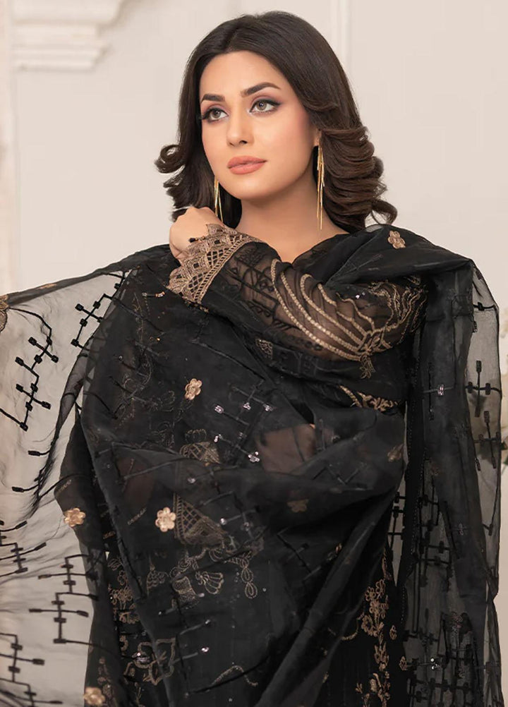 Shaadi Biyaah By Insiya Embroidered Chiffon Suits Unstitched 3 Piece INS23SB-S1 D5 - Wedding Collection