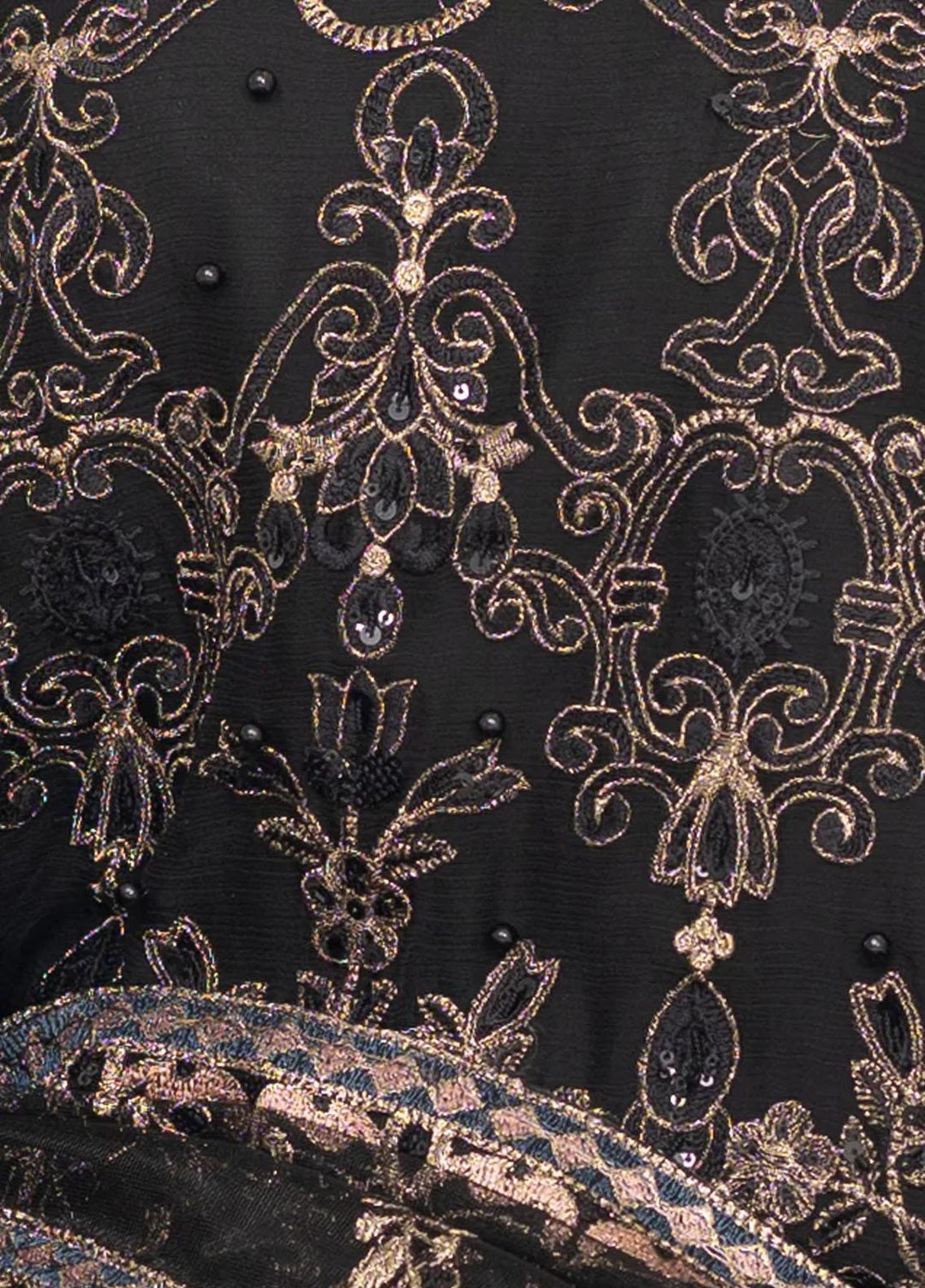 Shaadi Biyaah By Insiya Embroidered Chiffon Suits Unstitched 3 Piece INS23SB-S3 D2 - Wedding Collection