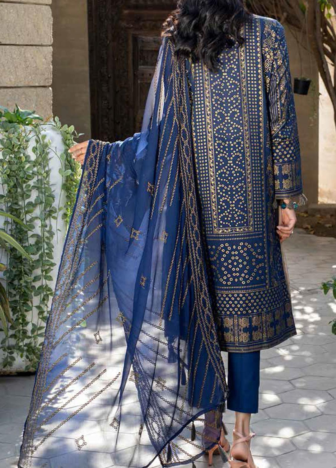 Shades Of Summer By Salitex Embroidered Lawn Suits Unstitched 3 Piece ST21SF 00692B - Festive Collection