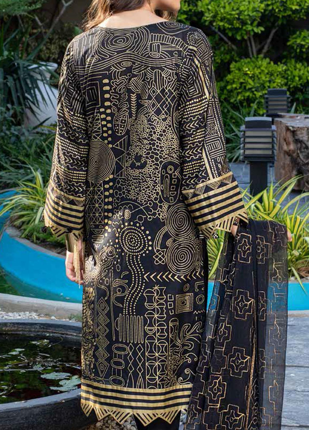 Shades Of Summer By Salitex Embroidered Lawn Suits Unstitched 3 Piece ST21SF 00695B - Festive Collection