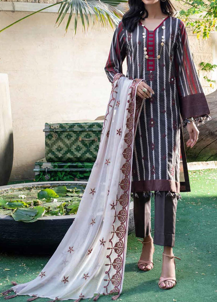 Shades Of Summer By Salitex Embroidered Lawn Suits Unstitched 3 Piece ST21SF 00696A - Festive Collection