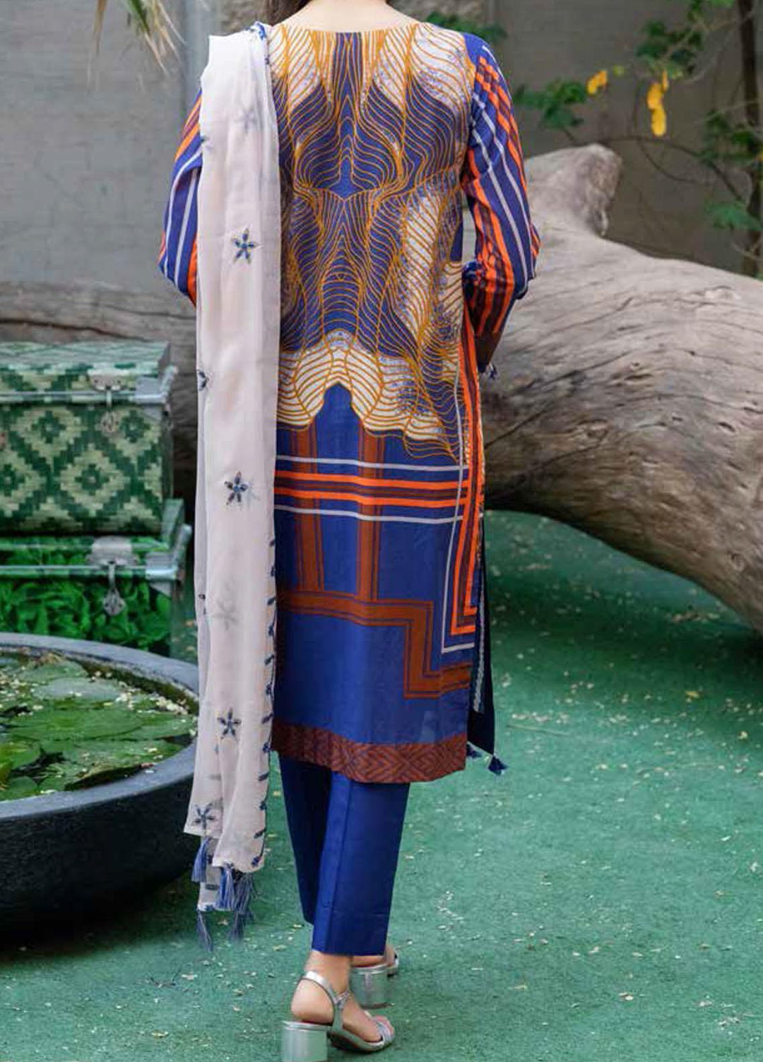 Shades Of Summer By Salitex Embroidered Lawn Suits Unstitched 3 Piece ST21SF 00696B - Festive Collection