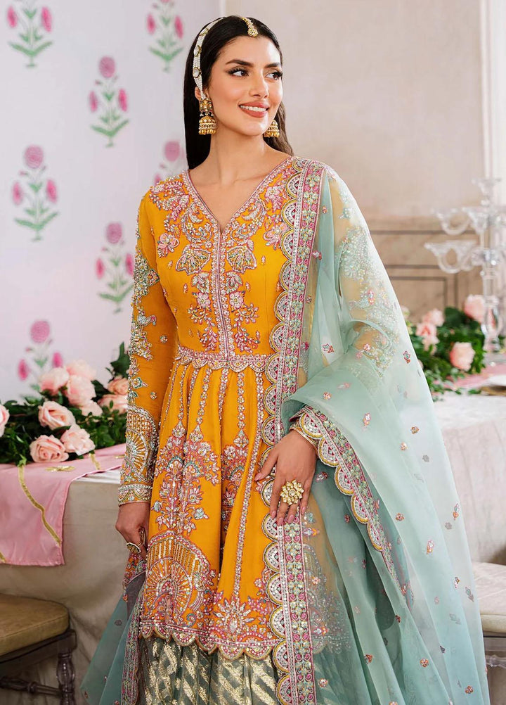 Shadmani By Akbar Aslam Embroidered Net Suits Unstitched 4 Piece AA23SH Dilaab - Luxury Collection