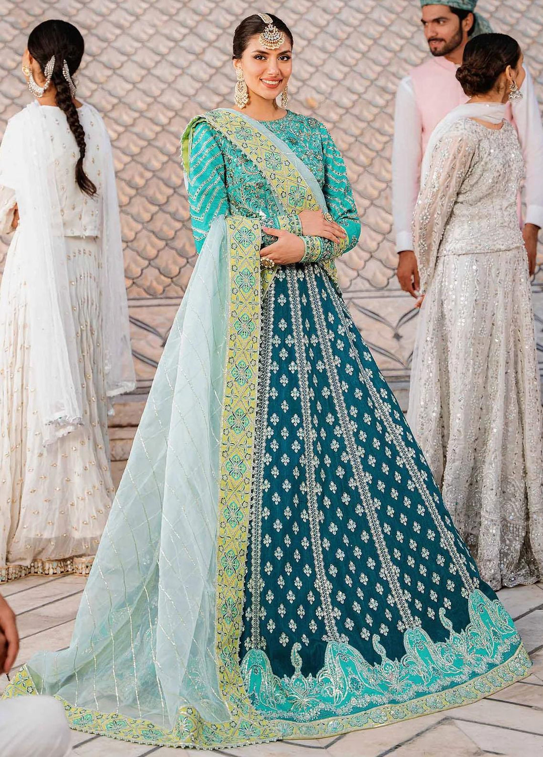 Shadmani By Akbar Aslam Embroidered Raw Silk Suits Unstitched 3 Piece AA23SH Eshana - Luxury Collection