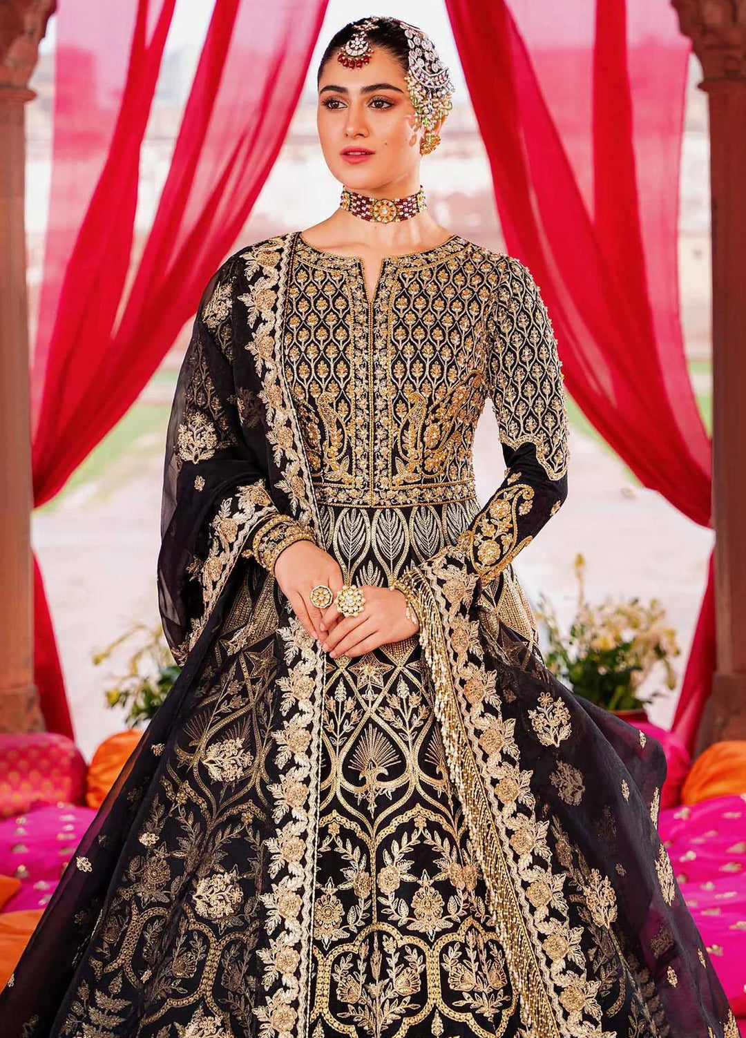 Shadmani By Akbar Aslam Embroidered Net Suits Unstitched 4 Piece AA23SH Firaaq - Luxury Collection