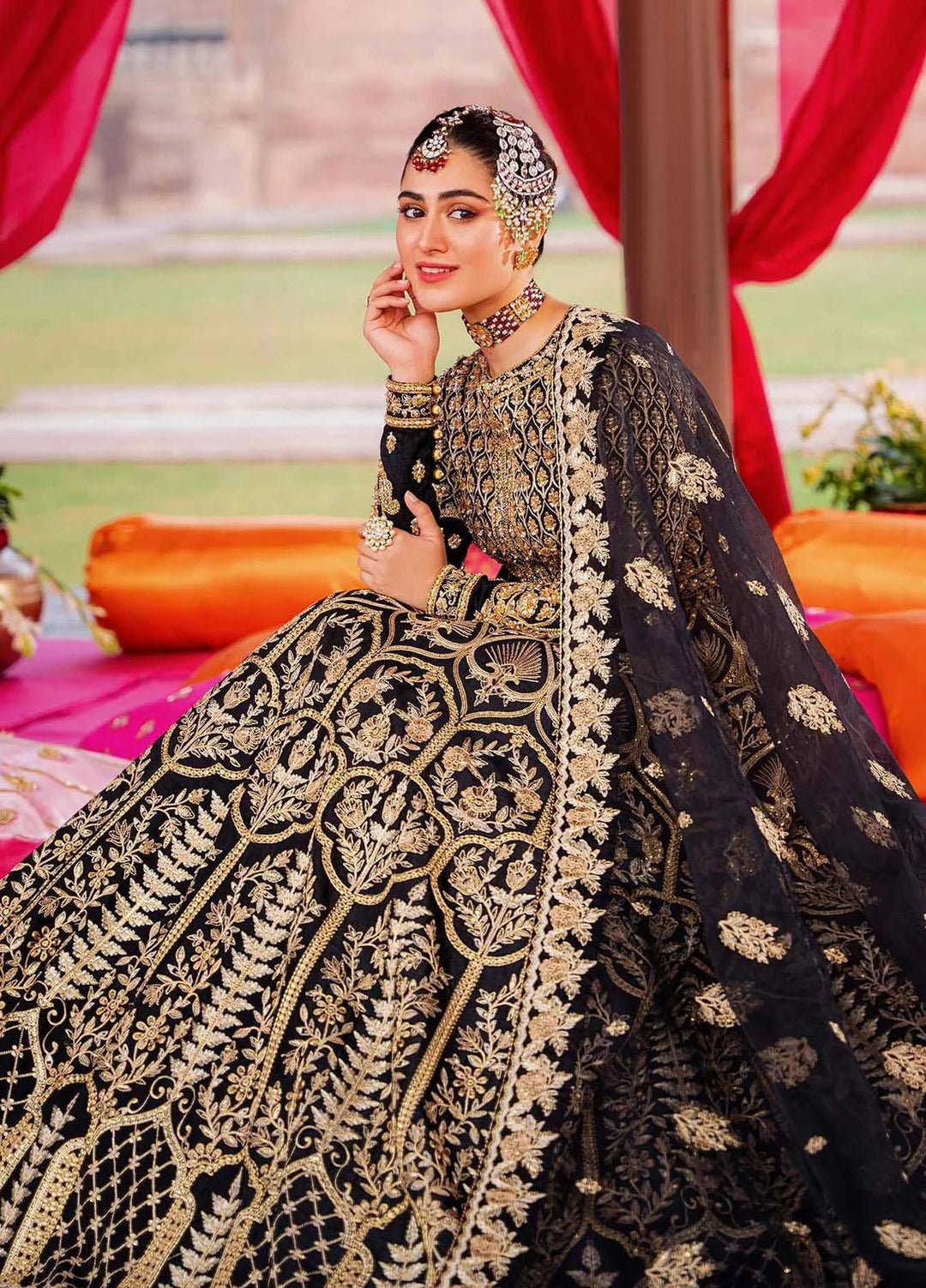 Shadmani By Akbar Aslam Embroidered Net Suits Unstitched 4 Piece AA23SH Firaaq - Luxury Collection