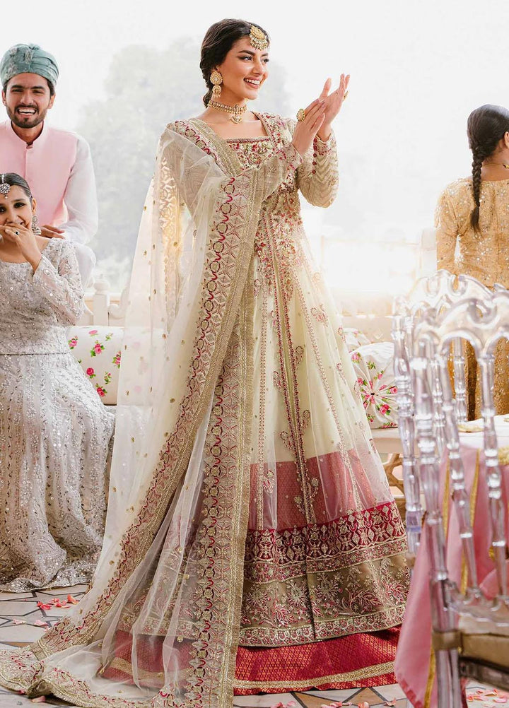 Shadmani By Akbar Aslam Embroidered Organza Suits Unstitched 4 Piece AA23SH Kaneel - Luxury Collection