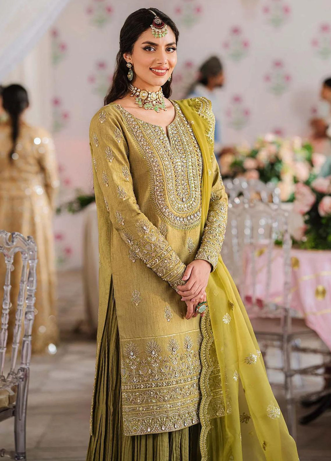 Shadmani By Akbar Aslam Embroidered Raw Silk Suits Unstitched 3 Piece AA23SH Meharzad - Luxury Collection