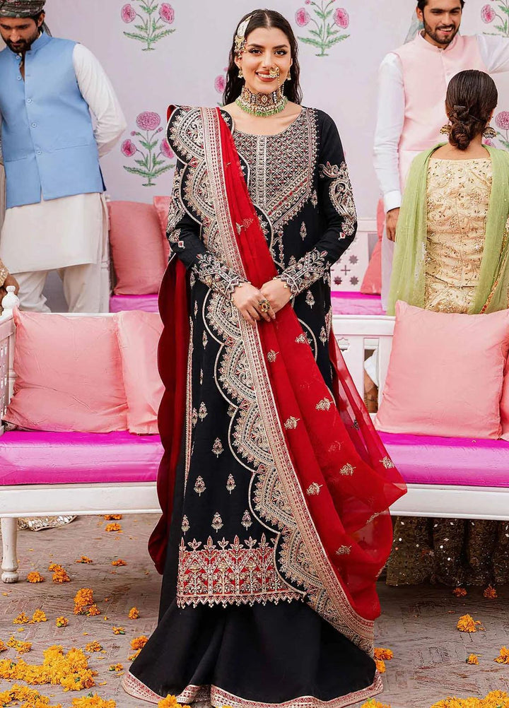 Shadmani By Akbar Aslam Embroidered Raw Silk Suits Unstitched 3 Piece AA23SH Nazmin - Luxury Collection